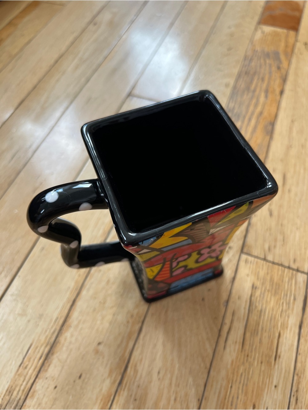 Vintage Y2K Romero Britto Square Mugs - Mismatched Set - Picture 3 of 11